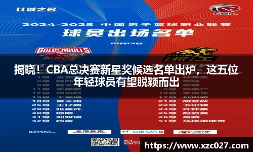 揭晓！CBA总决赛新星奖候选名单出炉，这五位年轻球员有望脱颖而出